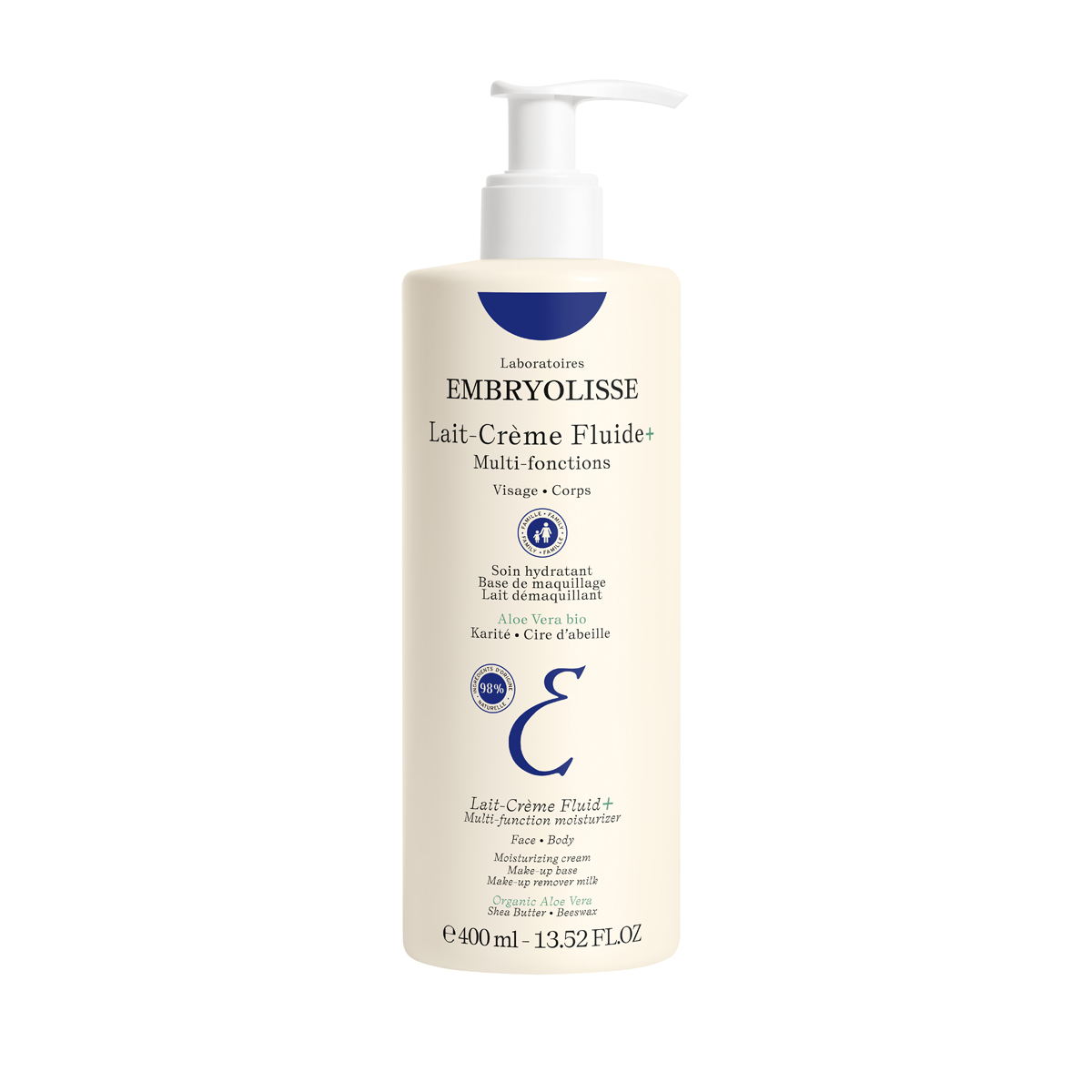 Embryolisse odżywczo-nawilżające mleczko do twarzy i ciała, 400 ml