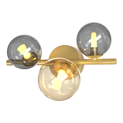 Kinkiet kule złoty VILLA