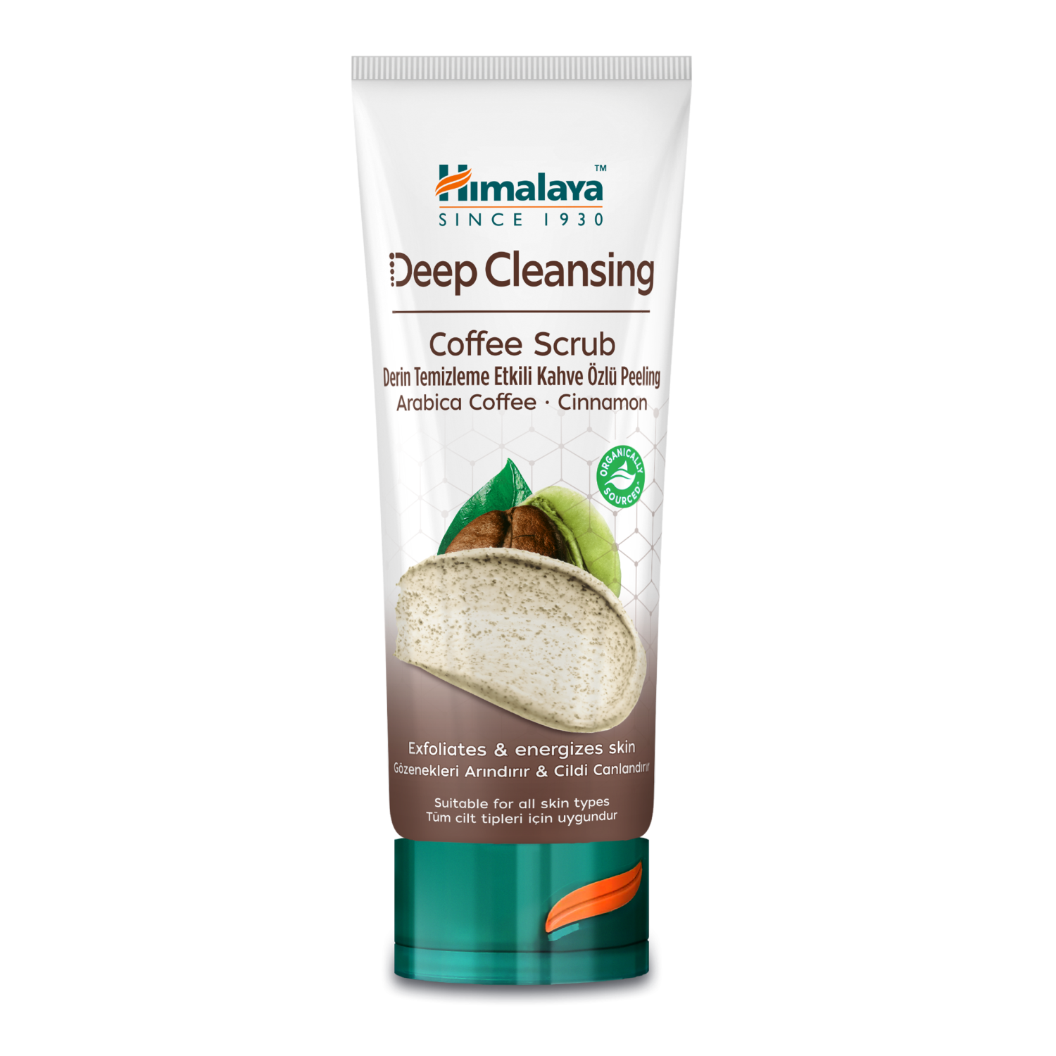 Himalaya głęboko oczyszczający peeling do twarzy z organiczną kawą arabica, 75 ml