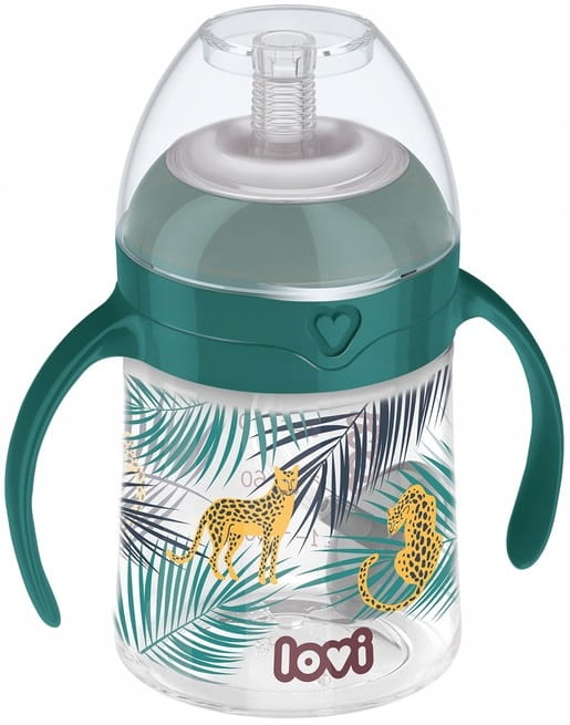 LOVI KUBEK Z OBCIĄŻONĄ SŁOMKĄ UCHWYTAMI 150ml 6m+