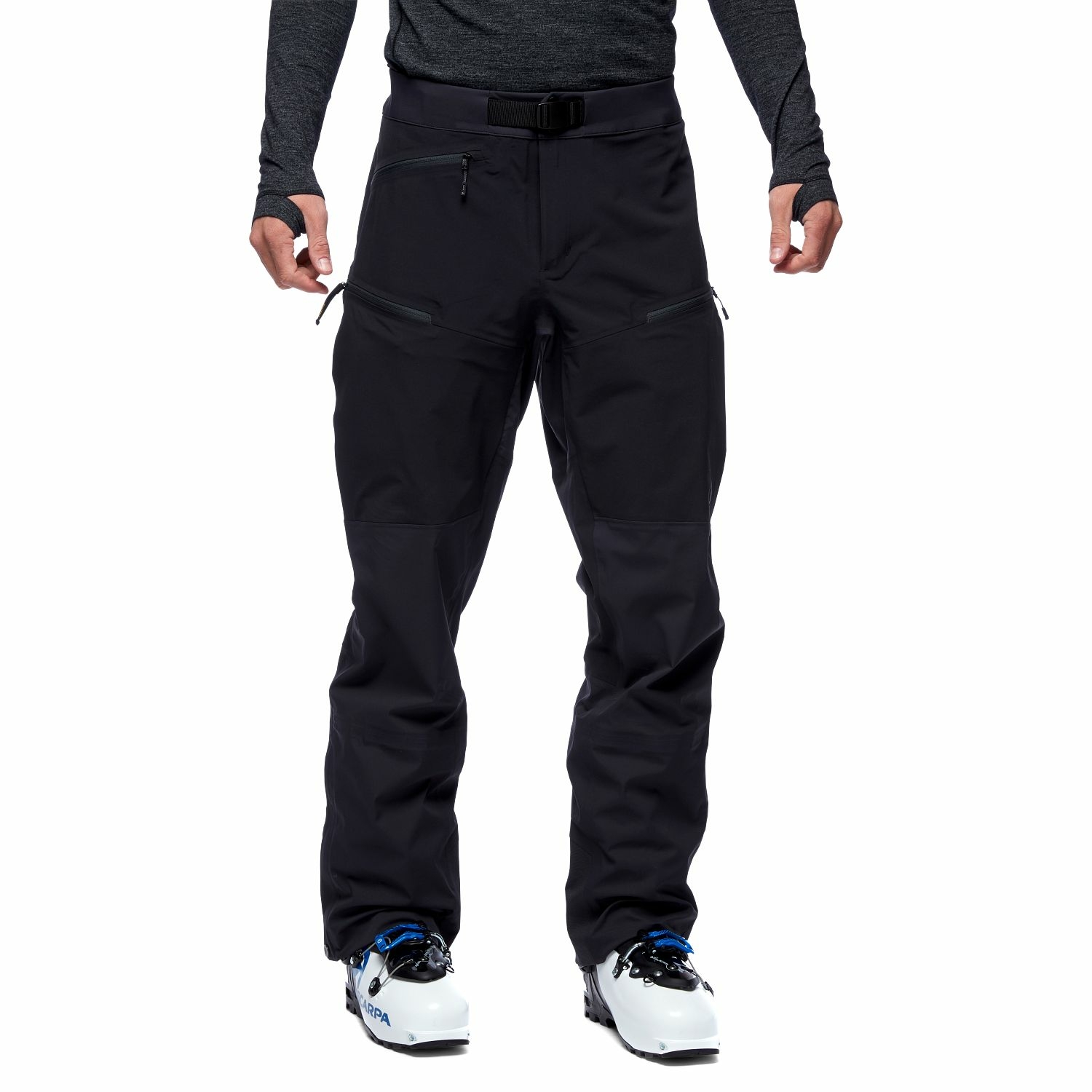 Męskie spodnie narciarskie Black Diamond Dawn Patrol Hybrid Pants black - M