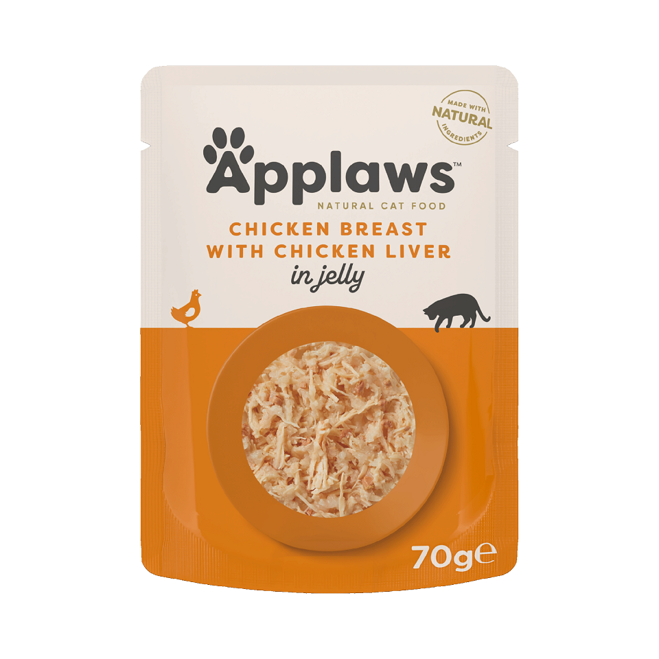 APPLAWS Cat Adult Pouch Chicken Breast with Liver in Jelly kurczak i wątróbka w galarecie 70 g