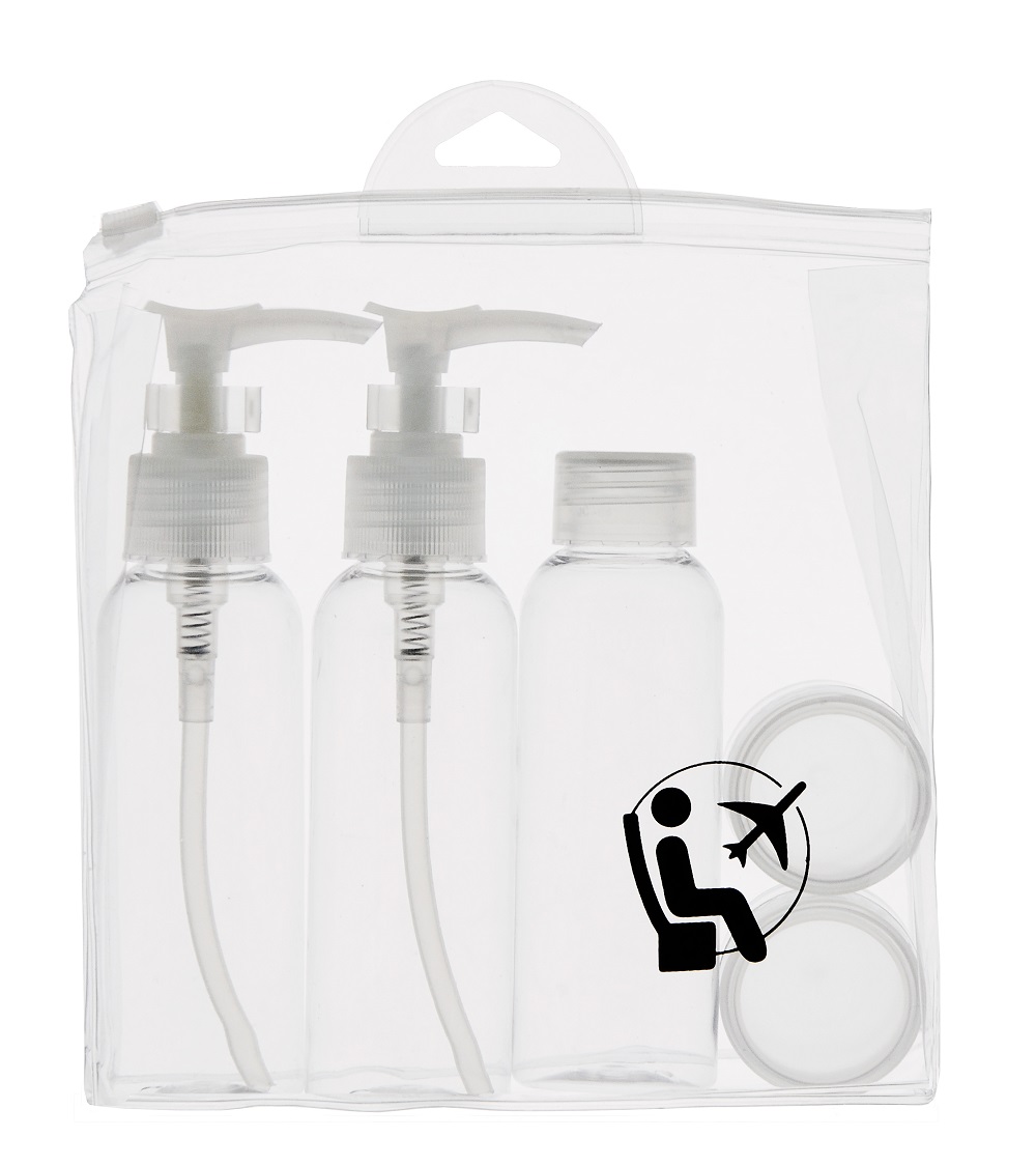 Inter Vion Kosmetyczki zestaw podróżnych pojemników na kosmetyki, 5 szt.