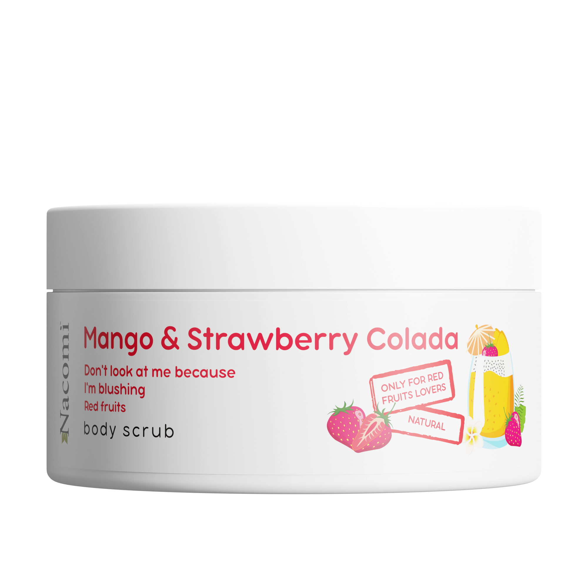 Nacomi Mango&Strawberry Colada peeling do ciała, 100 ml