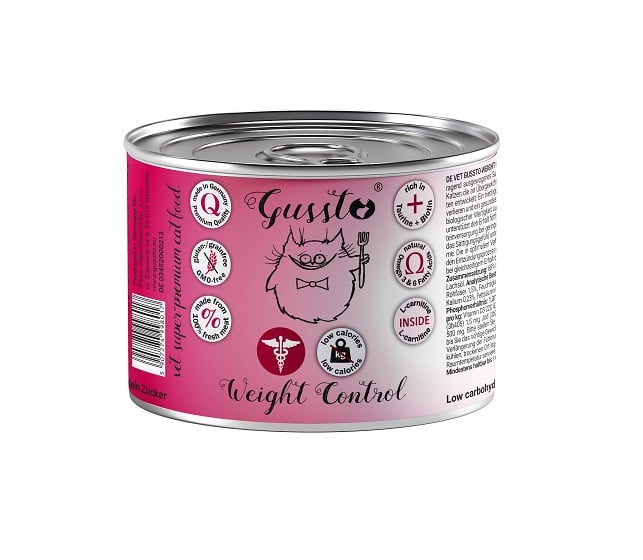 GUSSTO Vet Weight control Cat puszka 200 g karma dla kota z nadwagą