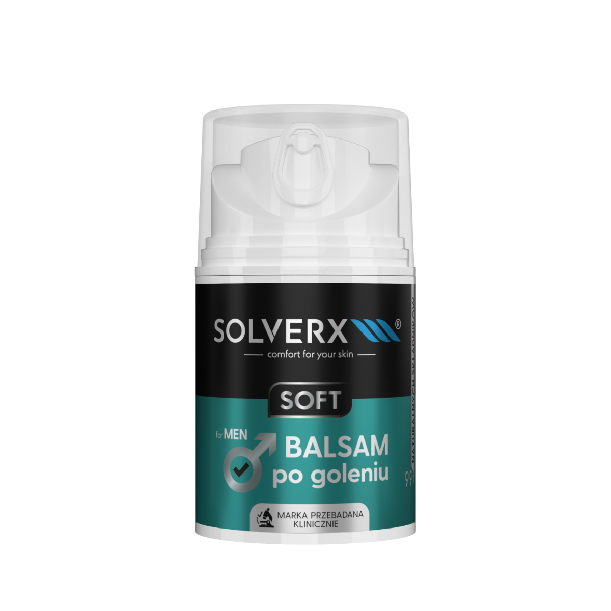 Solverx Soft Men balsam po goleniu dla mężczyzn, 50 ml