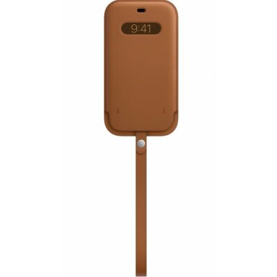 Etui Leather APPLE z MagSafe do Apple iPhone 12 Pro Max Naturalny brąz