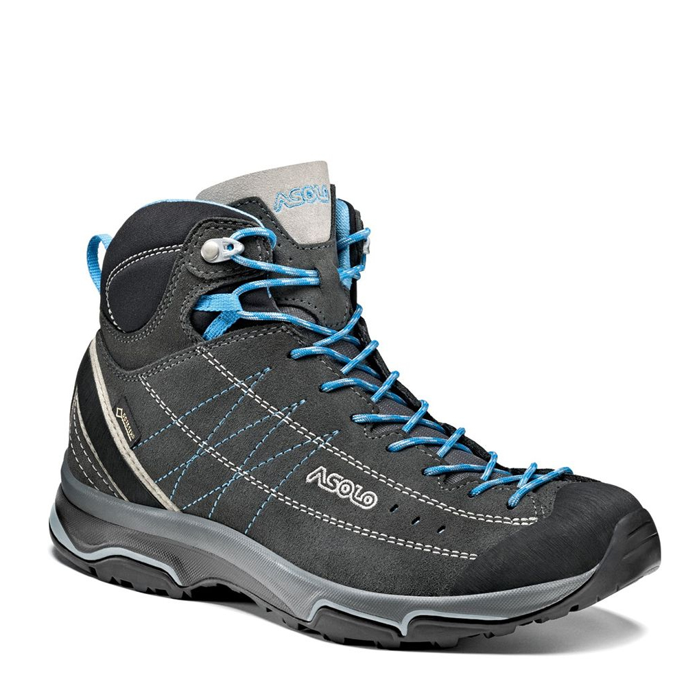 Damskie buty trekkingowe Asolo NUCLEON MID GV ML graphite/silver/cyan blue - 7
