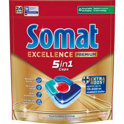 Tabletki do zmywarek SOMAT Excellence Premium 5w1 - 24 szt.