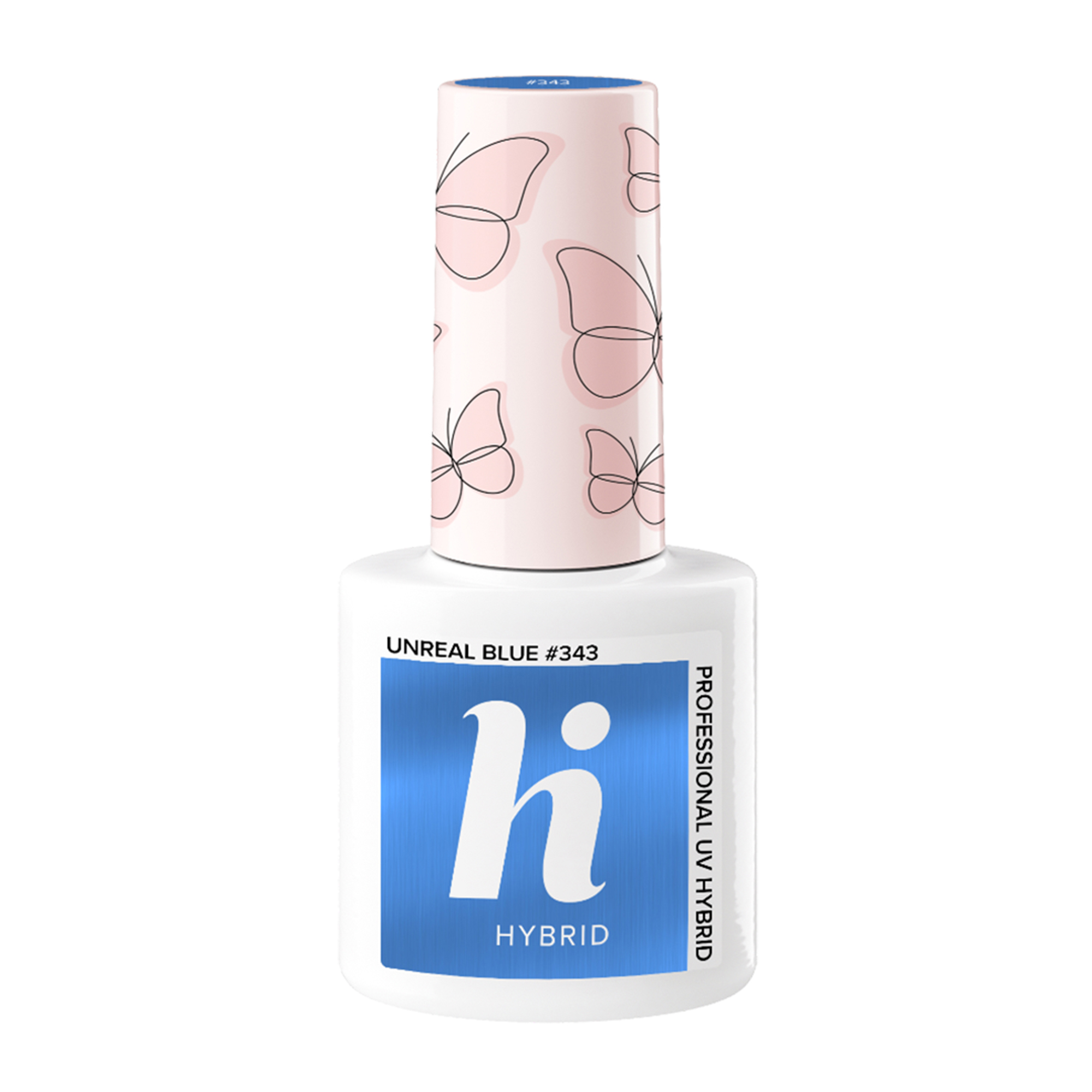 Hi Hybrid lakier hybrydowy do paznokci 343 unreal blue, 5 ml
