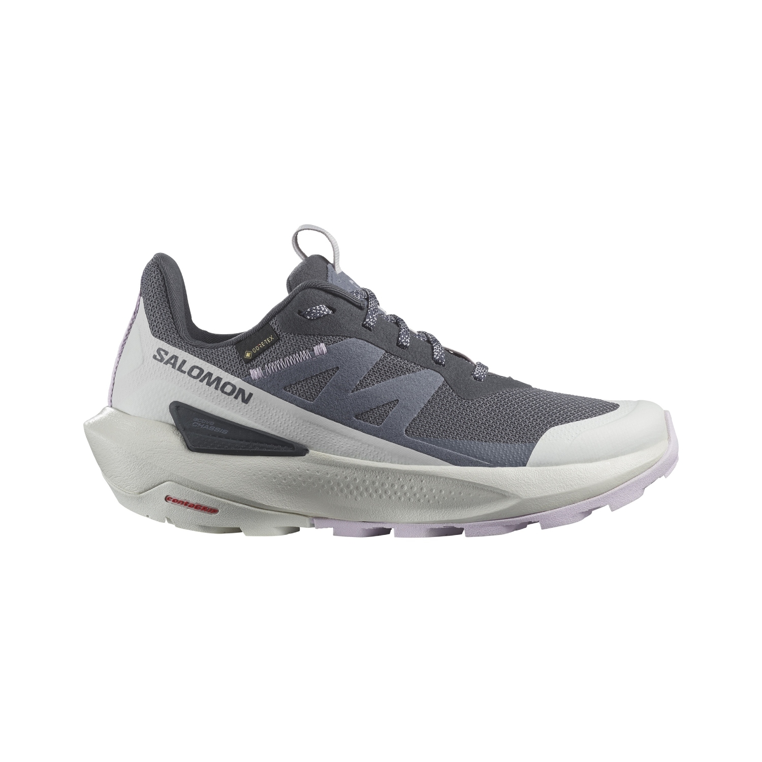 Damskie buty turystyczne Salomon Elixir Active GTX india ink/glacier gray/orchid petal - 7,5