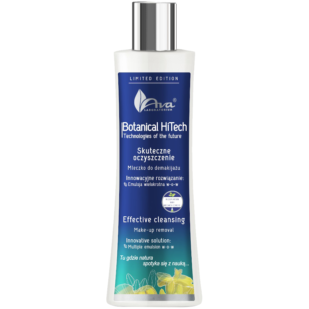 Ava Botanical Hitech mleczko do demakijażu twarzy, 200 ml