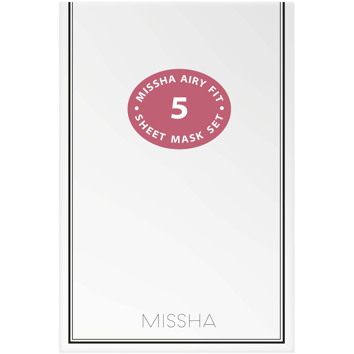 Missha Airy Fit zestaw maseczek do twarzy, 5x19 g/1 opak.