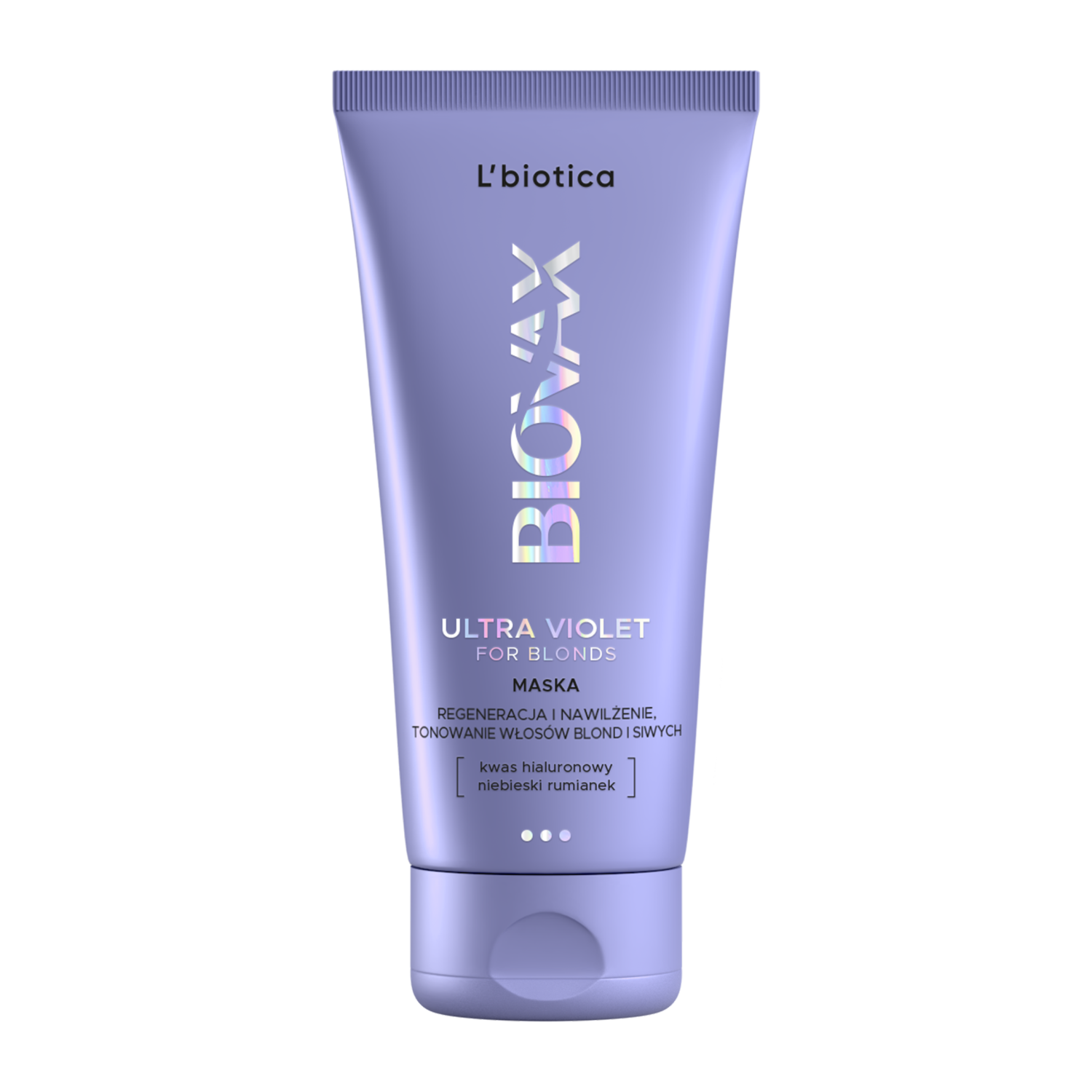 L'biotica Biovax Glamour Ultra Violet For Blonds maska do włosów blond, 150 ml