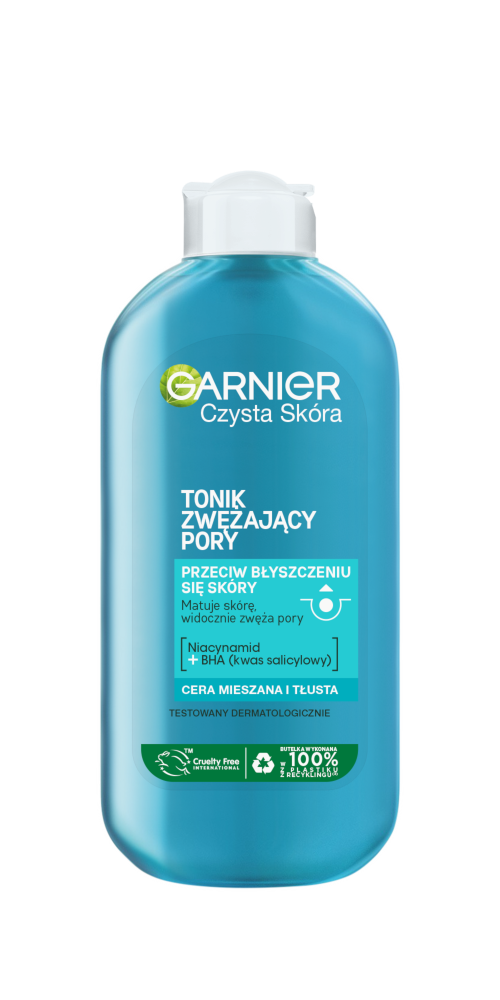 Garnier Czysta Skóra matujący tonik ściągająco-oczyszczający do twarzy, 200 ml