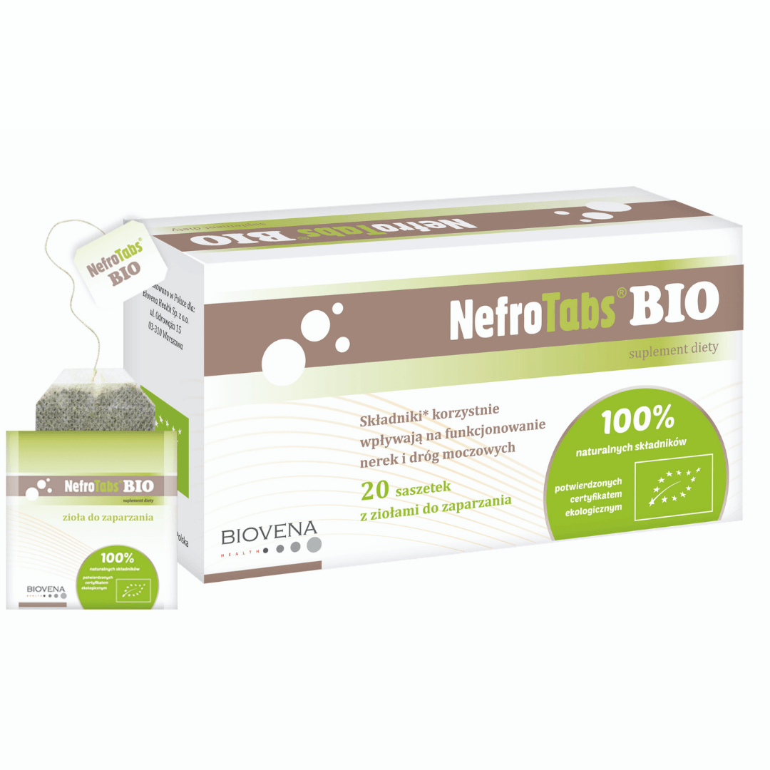 Biovena NefroTabs Bio suplement diety w postaci naparu ziołowego na wsparcie funkcjonowania nerek i dróg moczowych, 20 sasz./1 opak.