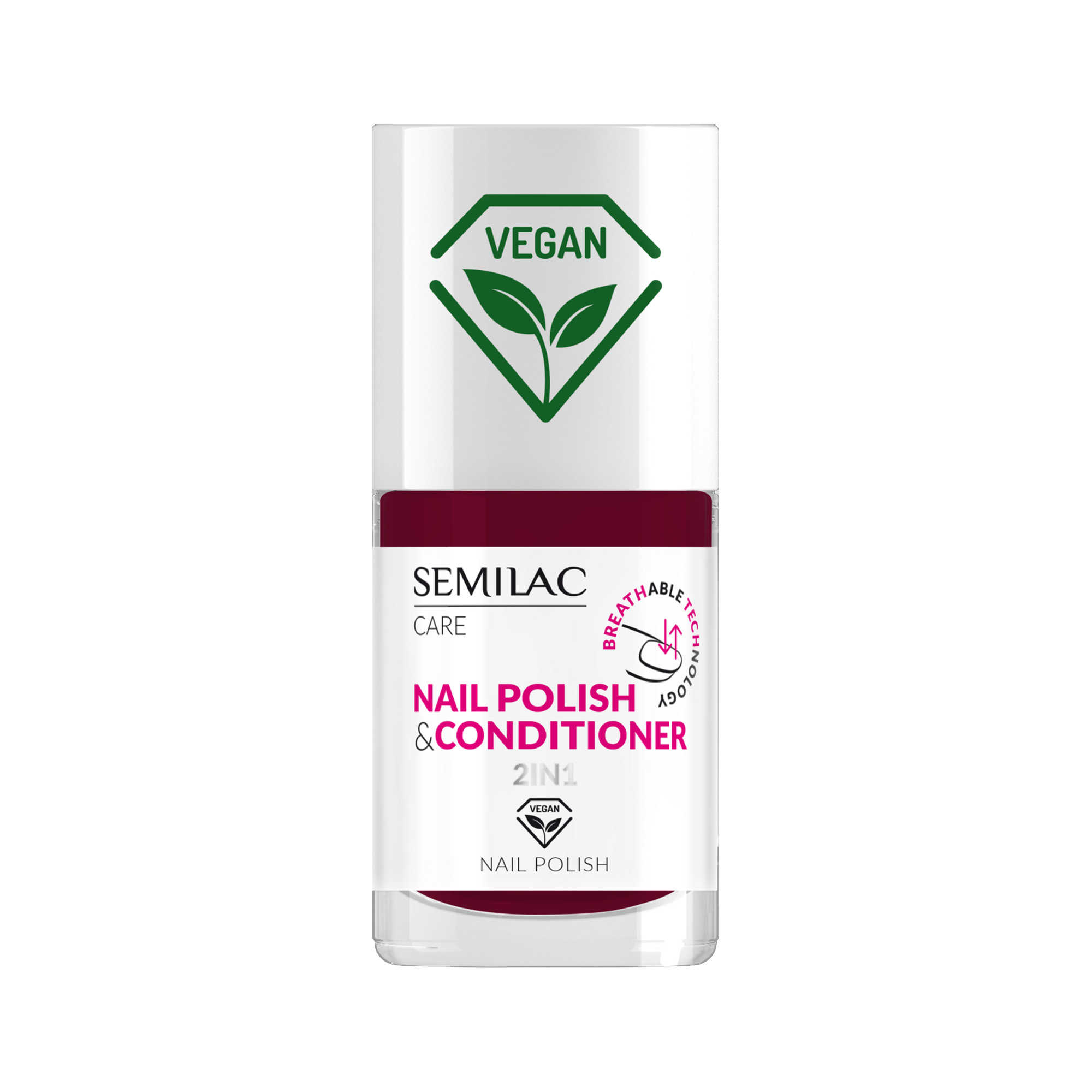 Semilac Vegan klasyczny lakier do paznokci z odżywką 020, 7 ml