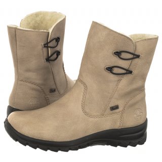 Botki Rieker Beżowe Z7172-62 Beige