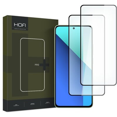 Szkło hartowane HOFI Glass Pro+ dla Xiaomi Redmi Note 13 4G/LTE Czarny (2 szt.)