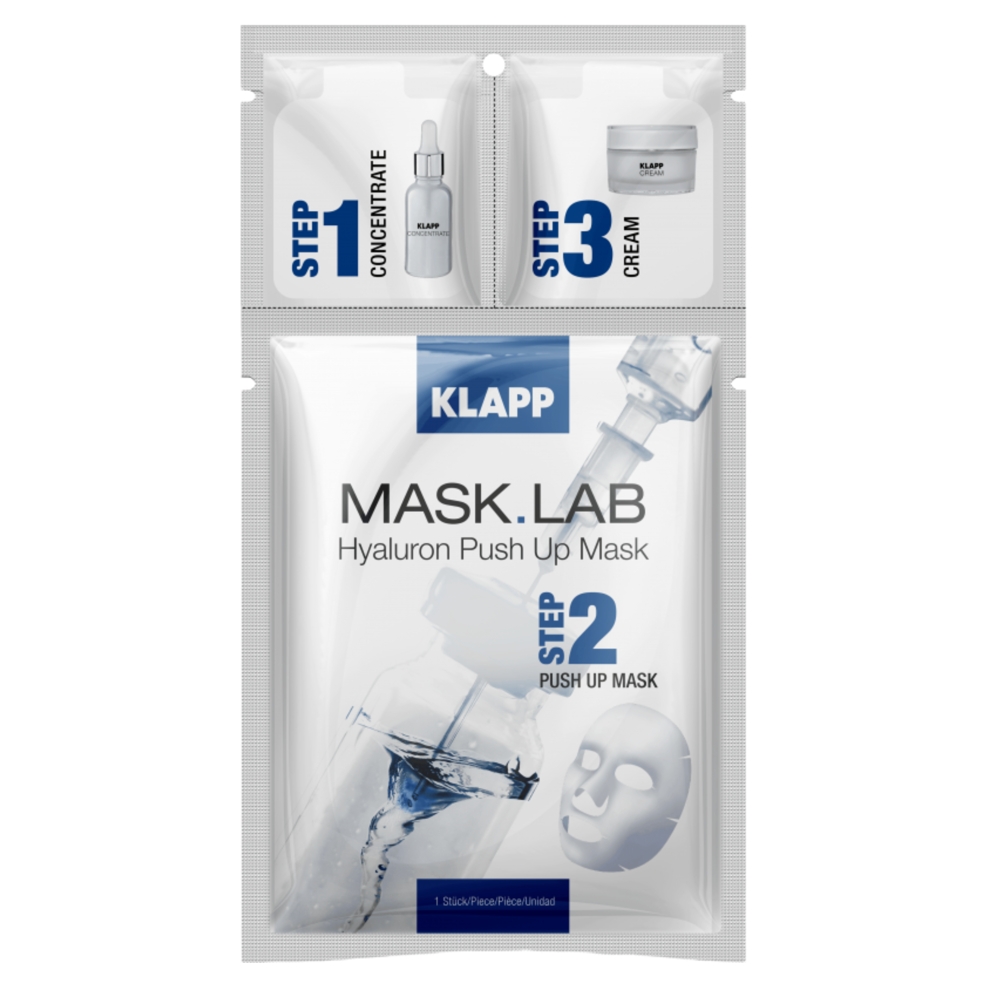 Klapp Mask.Lab wygładzający zabieg na twarz, 1 szt.