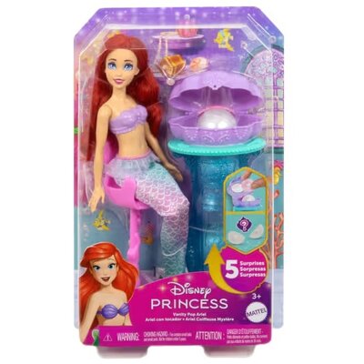Lalka DISNEY PRINCESS Arielka Muszelkowa toaletka JBF86