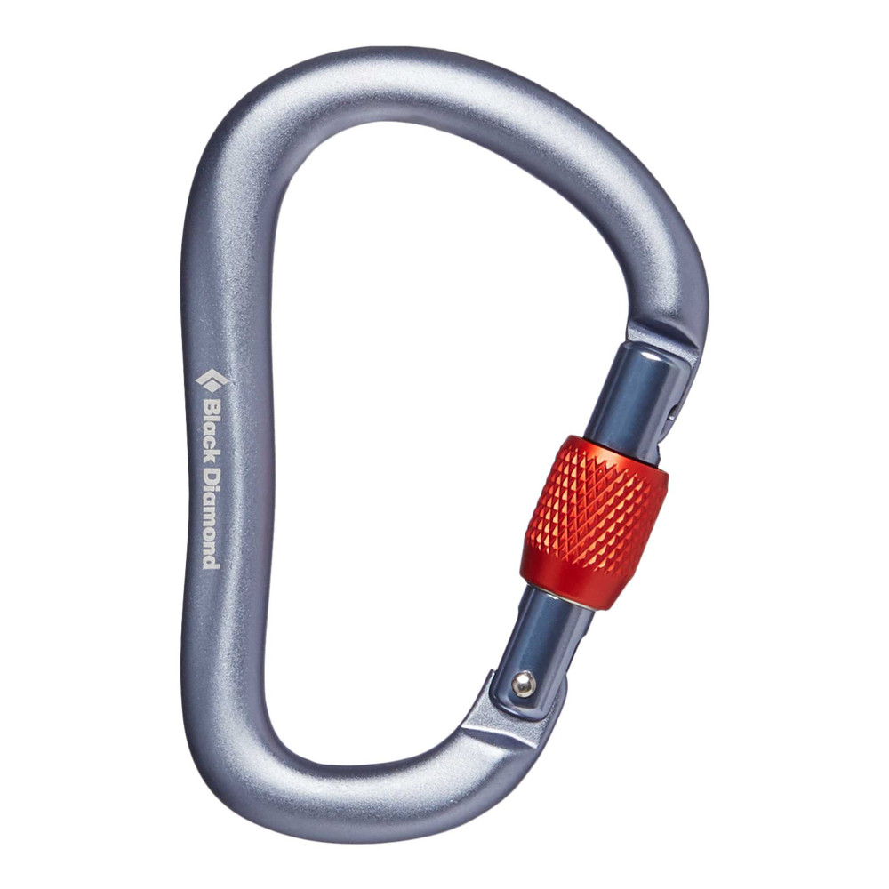 Black Diamond Karabinek Rocklock Screwgate Carabiner - grey