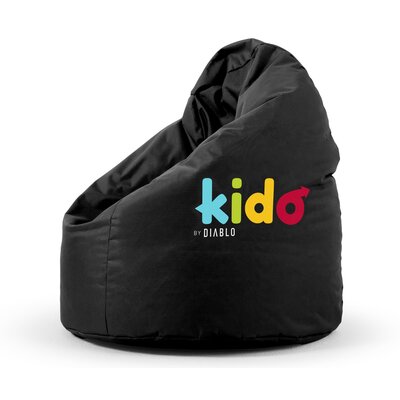 Pufa worek DIABLO CHAIRS Kido Czarny L 110 x 80 cm