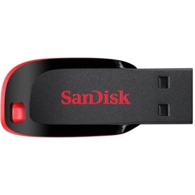 Pendrive SANDISK Cruzer Blade 64GB, USB 2.0 Czarno-czerwony