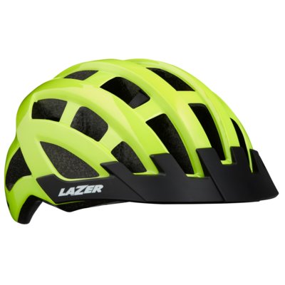 Kask rowerowy LAZER Compact Żółty MTB z lampką (rozmiar 54-61)