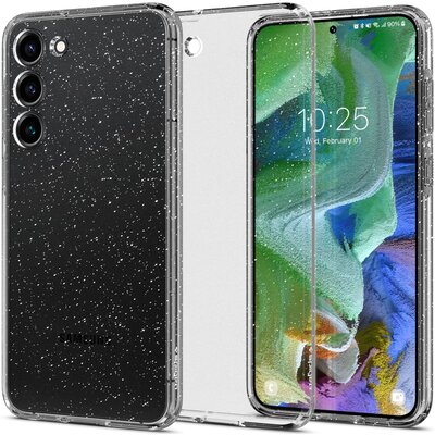 Etui SPIGEN Liquid Crystal do Samsung Galaxy S23+ Przezroczysto-brokatowy