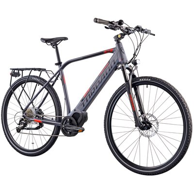 Rower elektryczny TORPADO Ocean M20 28 cali Szaro-czerwony