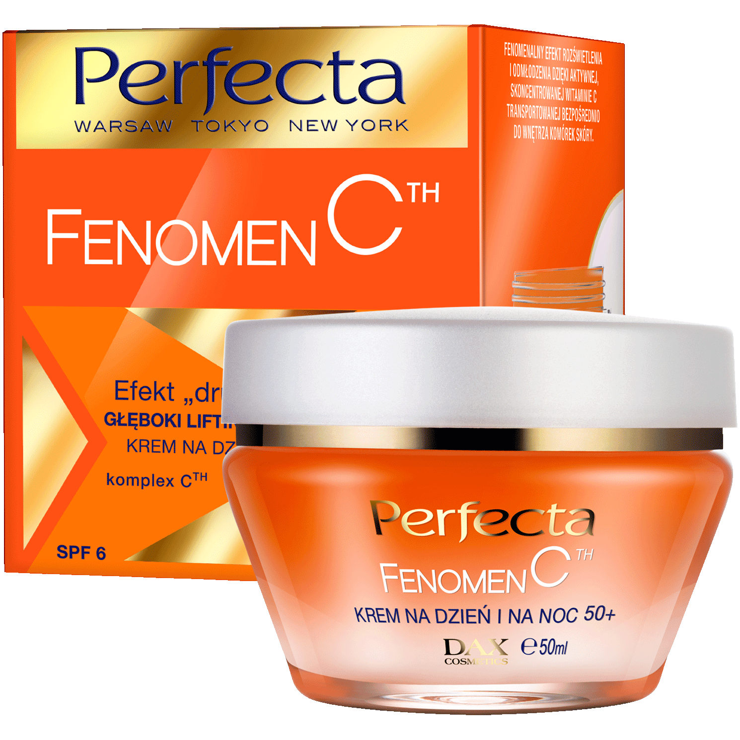 Perfecta Fenomen C krem do twarzy na dzień i na noc 50+, 50 ml