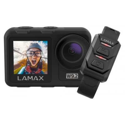 Kamera sportowa LAMAX W9.2 4K/30FPS, dwa wyświetlacze, MAXsmooth, wodoszczelna do 12m bez etui, Wi-Fi