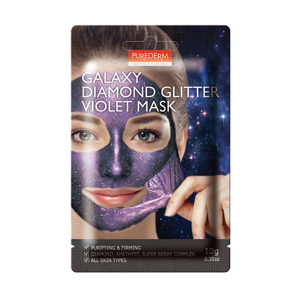 Purederm maseczka peel-off z ametystem do twarzy, 10 g