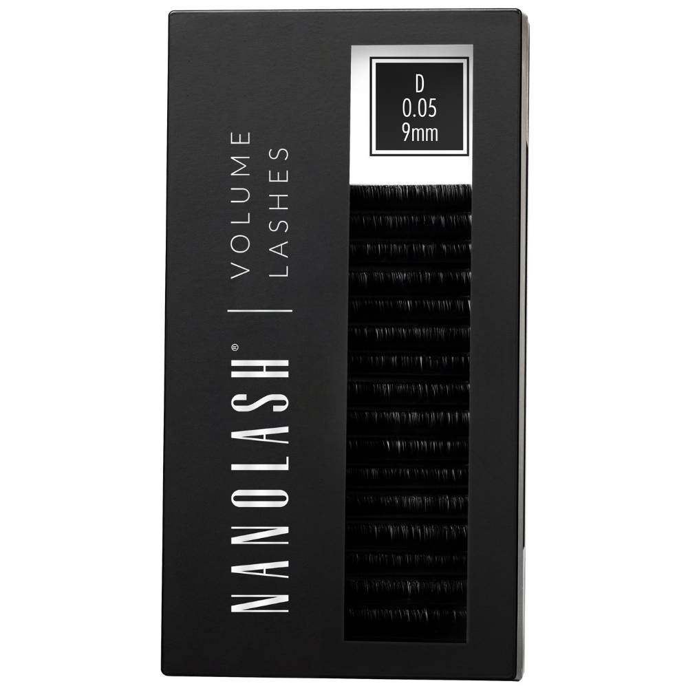 Nanolash Volume lashes sztuczne rzęsy do przedłużania - 0.05 skręt D 9mm, 1 opak.