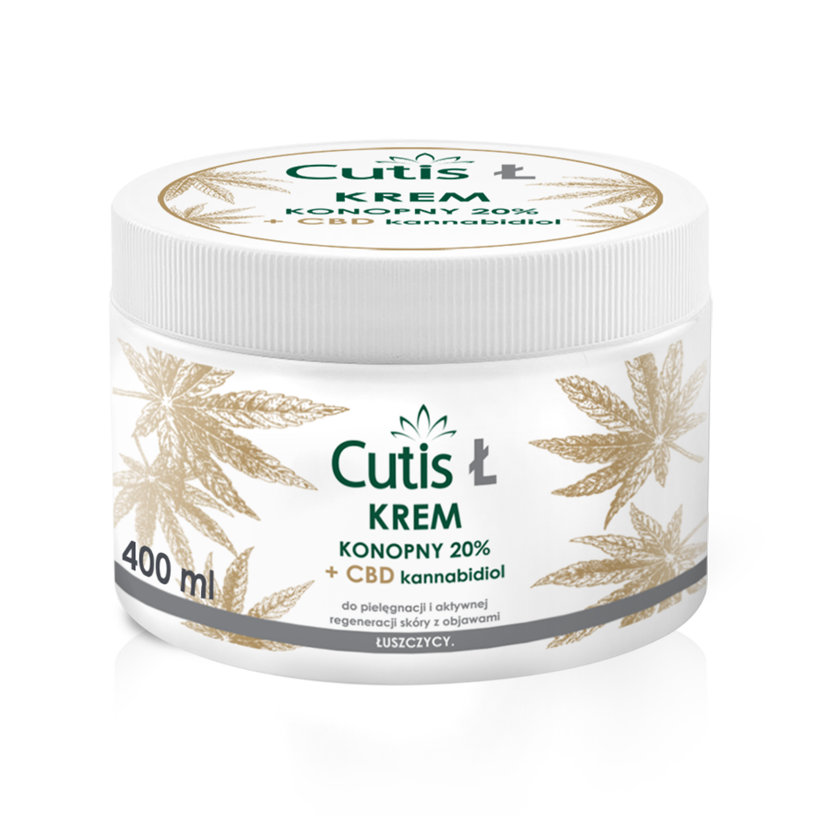 Cutis Ł krem konopny 20% z CBD, 400 ml