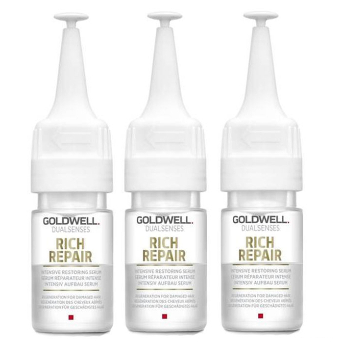 Goldwell DS RR Intensive Restoring Serum zestaw: intensywnie odbudowujące serum do włosów, 3x18 ml