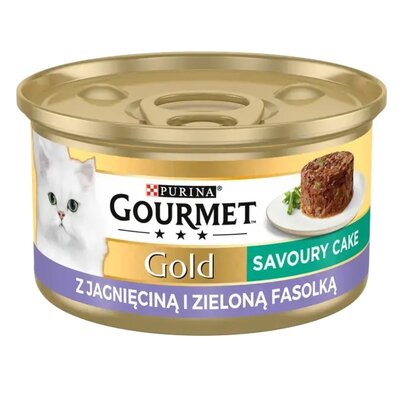 Karma dla kota GOURMET Gold Savoury Cake Jagnięcina i zielona fasola 85 g