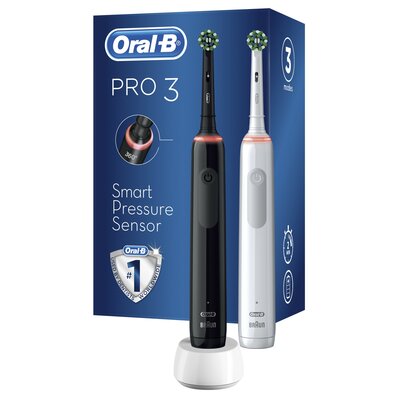 Zestaw szczoteczek rotacyjnych ORAL-B Pro 3 3900 (2 sztuki)