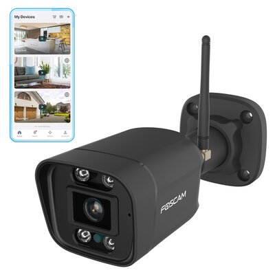 Kamera FOSCAM V5P 5MP Zewnętrzna, Wi-Fi / LAN Czarny