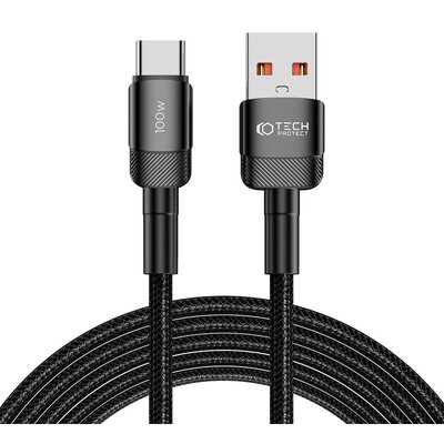 Kabel USB - USB-C TECH-PROTECT UltraBoost EVO 100W-5A 3 m Czarny
