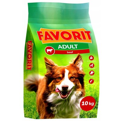 Karma dla psa FAVORIT Wołowina 10 kg