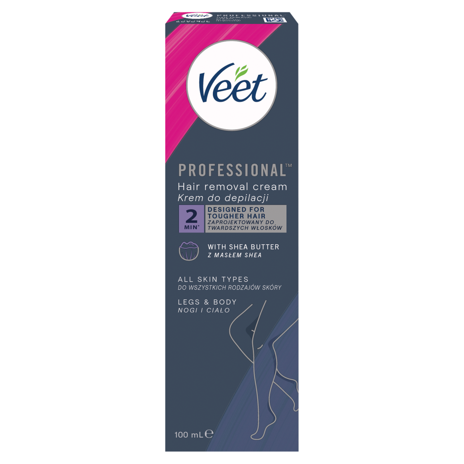 Veet Professional krem do depilacji z masłem shea, 100 ml