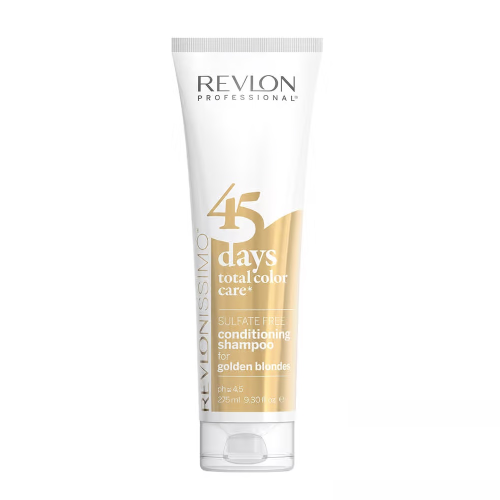 Revlon Professional Revlonissimo 45 Days Conditioning szampon i odżywka podtrzymująca kolor Golden Blondes, 275 ml