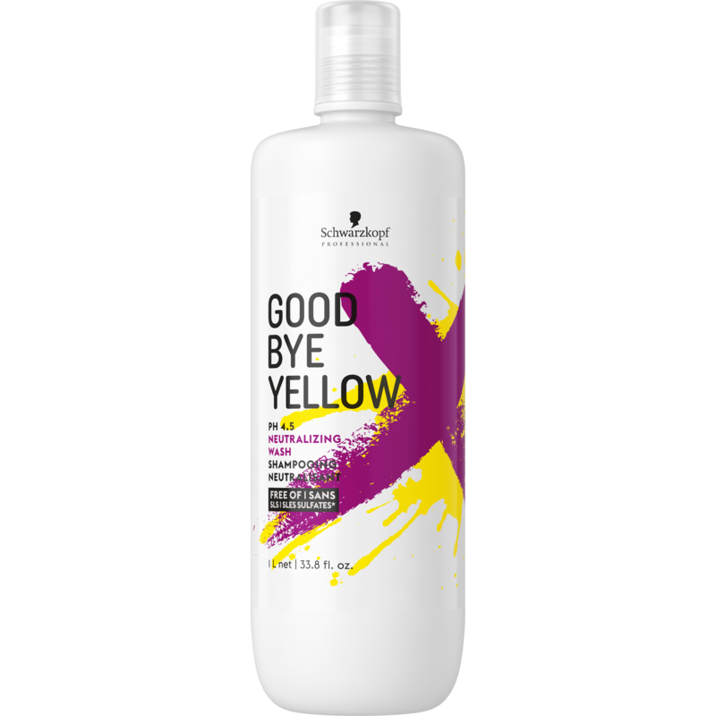 Schwarzkopf Professional Goodbye Yellow szampon neutralizujący żółte odcienie włosów blond, 1000 ml