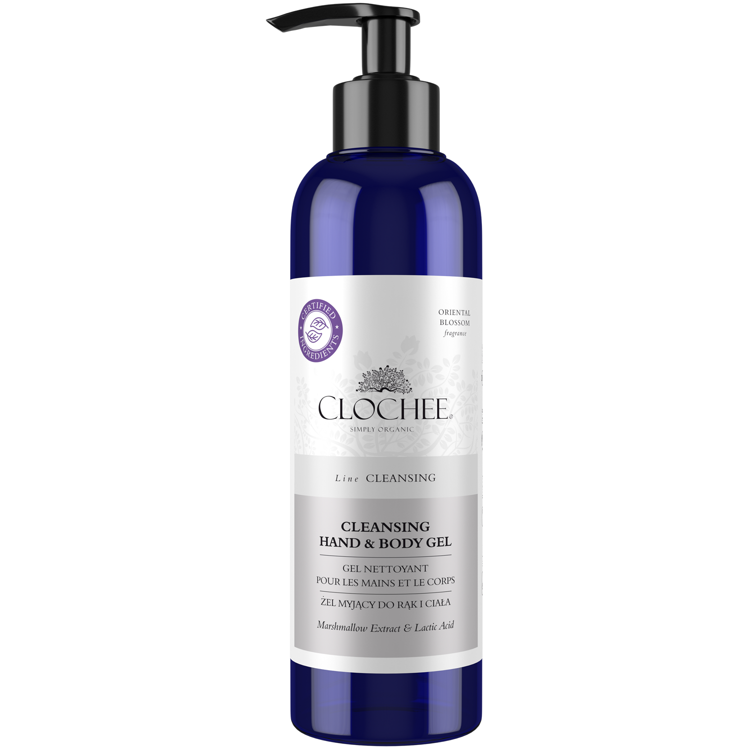 Clochee Cleansing żel do rąk i ciała, 250 ml