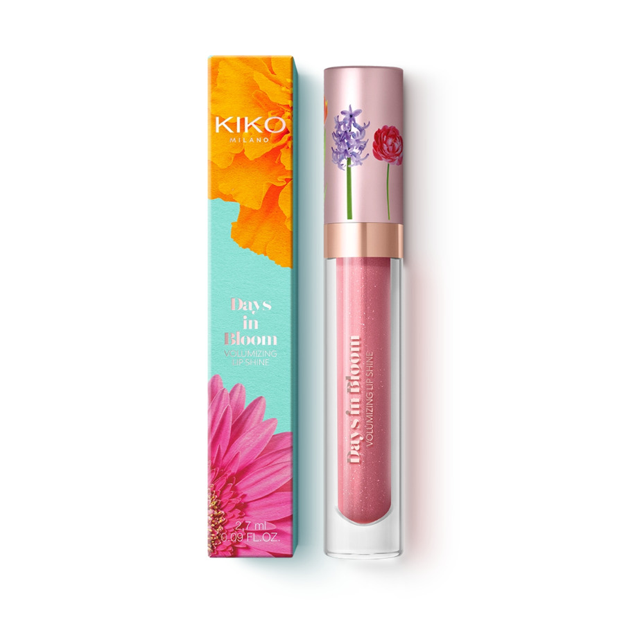 Kiko Milano Days In Bloom Volumizing Lip Shine błyszczyk powiększający usta o promiennym wykończeniu 03 Revolution Rose, 2,7 ml