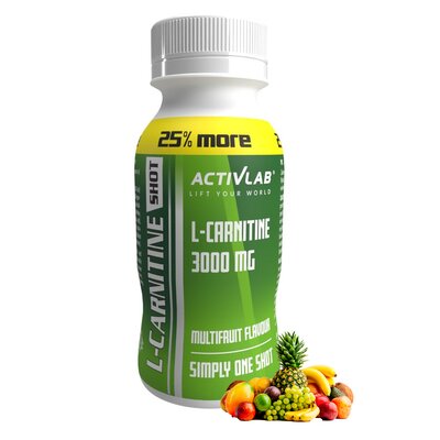 Spalacz tłuszczu ACTIVLAB L-Carnitine Shot Wieloowocowy (80 ml)