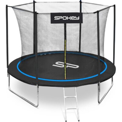 Trampolina SPOKEY Jumper Czarno-niebieski (244 cm)