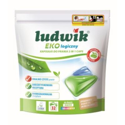 Kapsułki do prania LUDWIK 2in1 EKOlogiczny - 32 szt.
